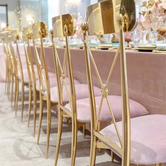 Chair metal wishbone seat wedding dining crossback cross back chair for event