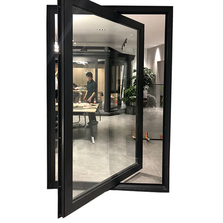 Commercial grade aluminium glass pivot door for hotel spring door entrance door