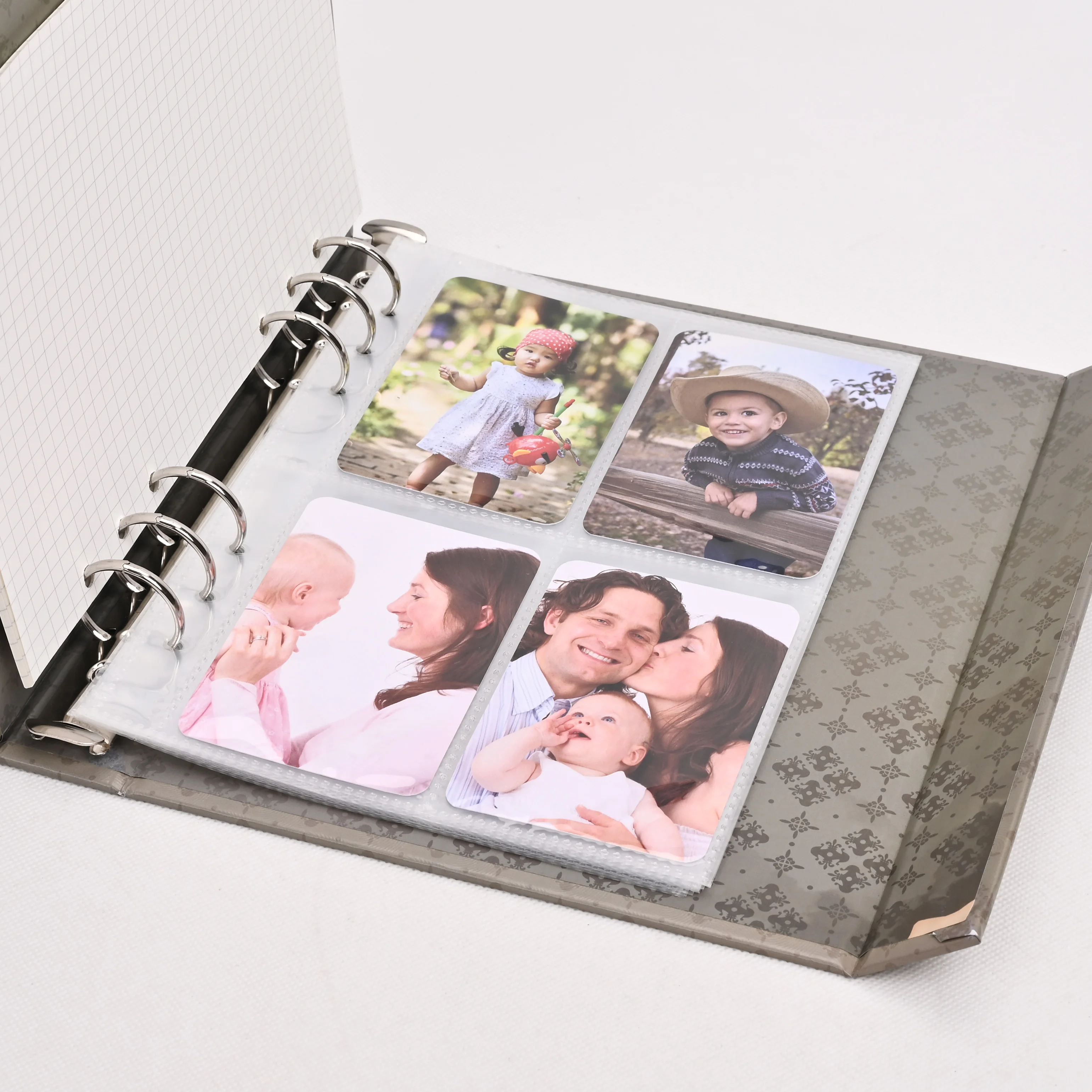 Wholesale Custom A5 A6 Box Binder Refillable Colored Loose leaf 6 Ring Binder Budget Planner Folder For kids students