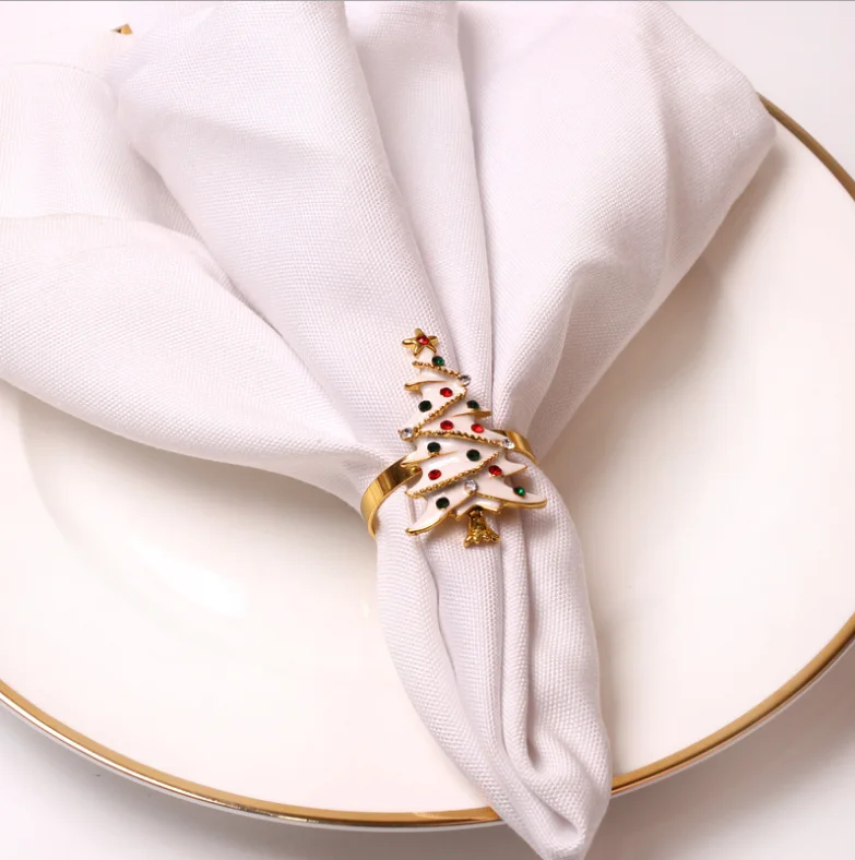 Christmas tree table decorations Christmas napkin ring napkin ring cloth ring