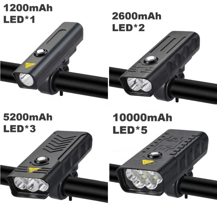 Inbike 10000 мАч Power Bank велосипедная фара 3000 люмен Аксессуары для велосипеда 5 светодиодов супер яркий фонарь