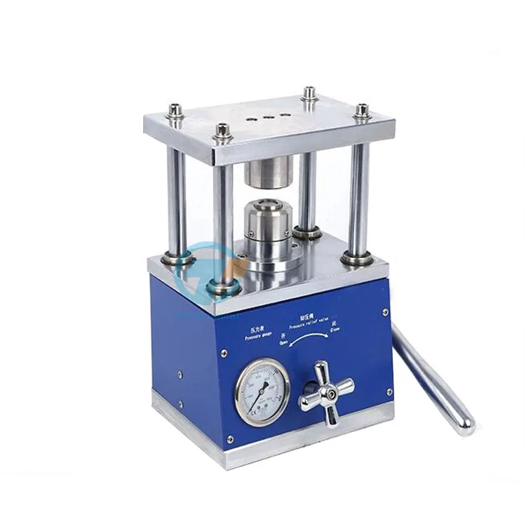 Manual Hydraulic Coin Cell Case Crimping Machine CR2032 Crimper