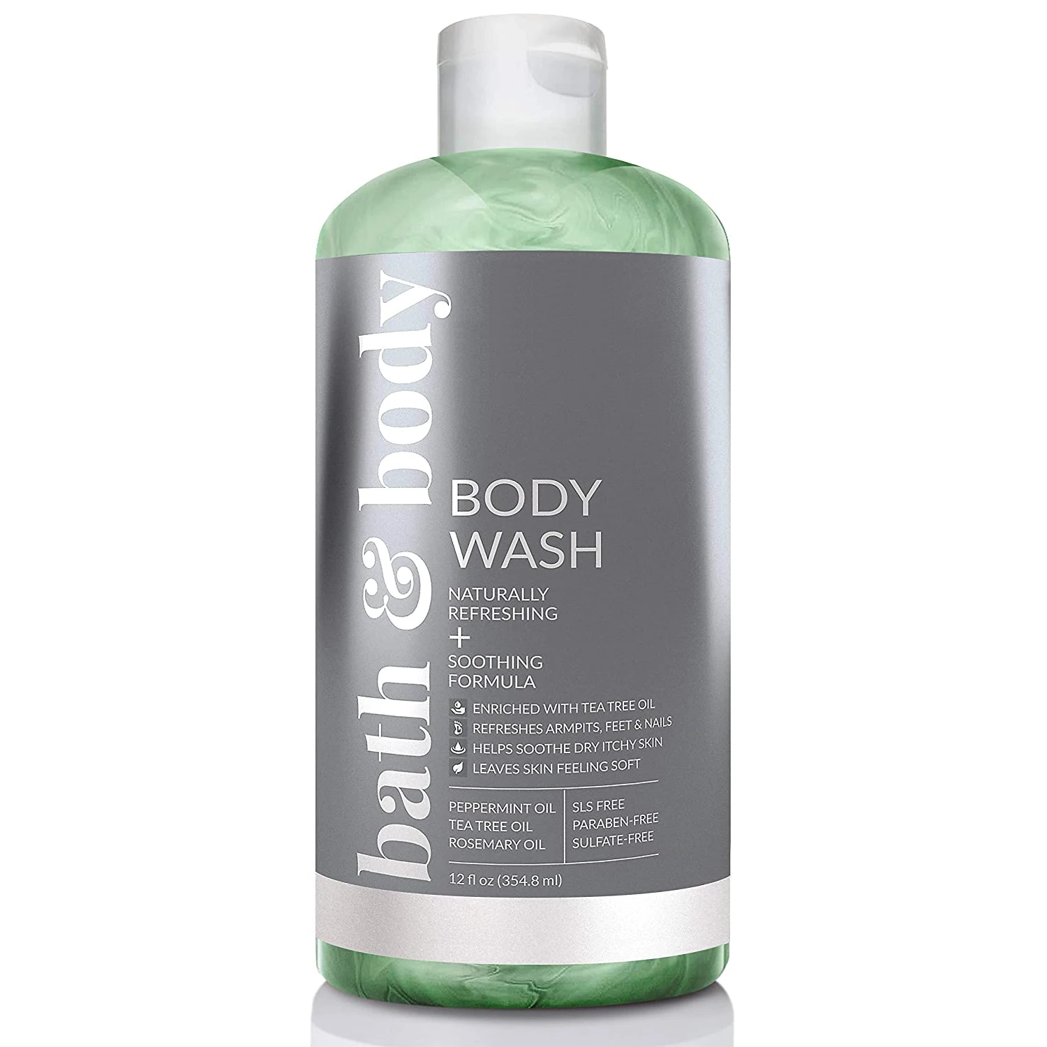 factory wholesale hot sale body wash natural antibacterial tea tree refreshing shower gel