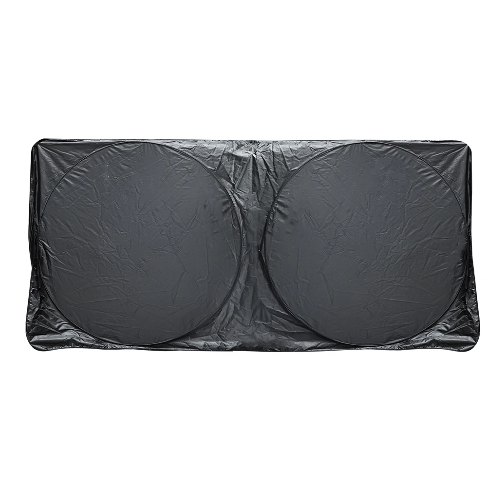 Silver Coated Cloth Car Sunshade Front Car Window Sunshades UV Resistant Reflector Car-styling Windshield Visor Cover