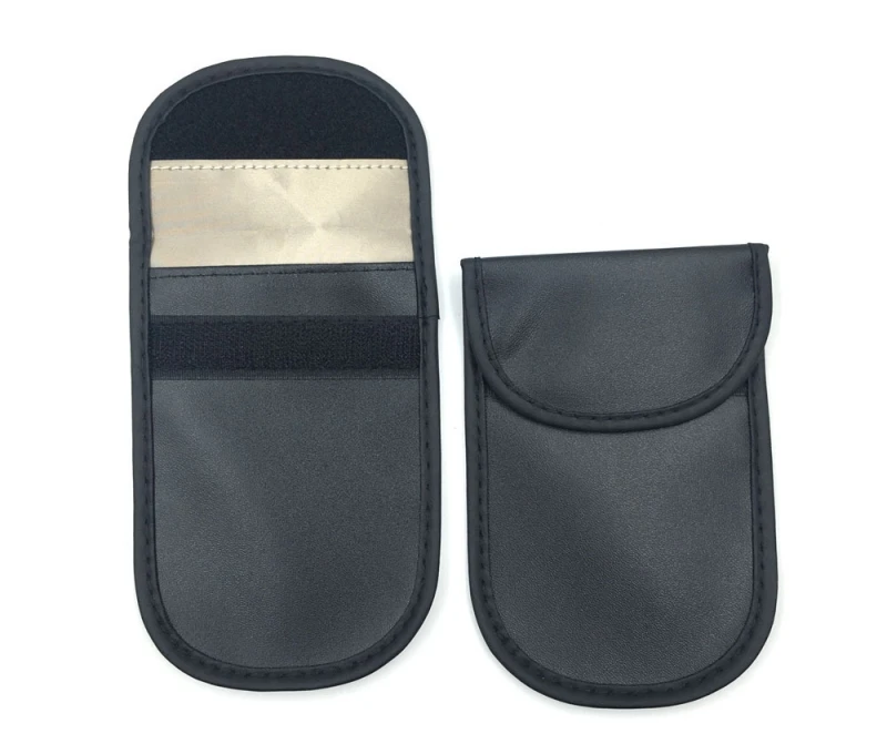 Car RFID Signal Blocking Faraday Bag For Key Fob Protector Signal isolation Wallet Pouch RFID Car Key Pouch