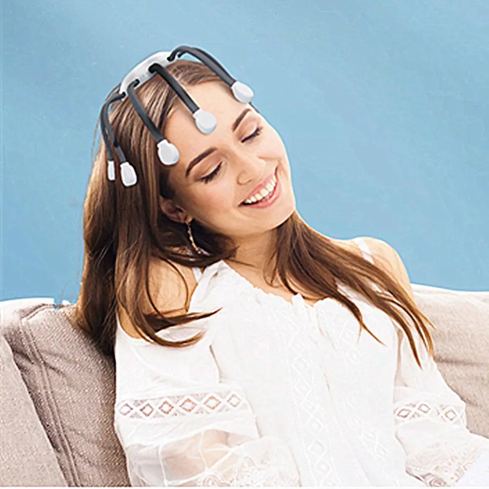Head Massager Vibration Relax Scalp Promotes Blood Circulation Grows Hair Relieves Fatigue Headache Insomnia
