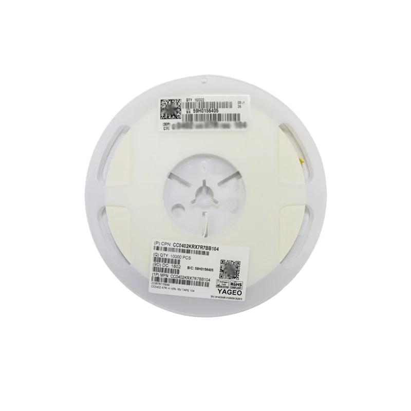 RC0201JR-0710ML| Yageo Thick film SMD resistor 0201 10MOhms +-5% 0.05W 1000PCS/bag1