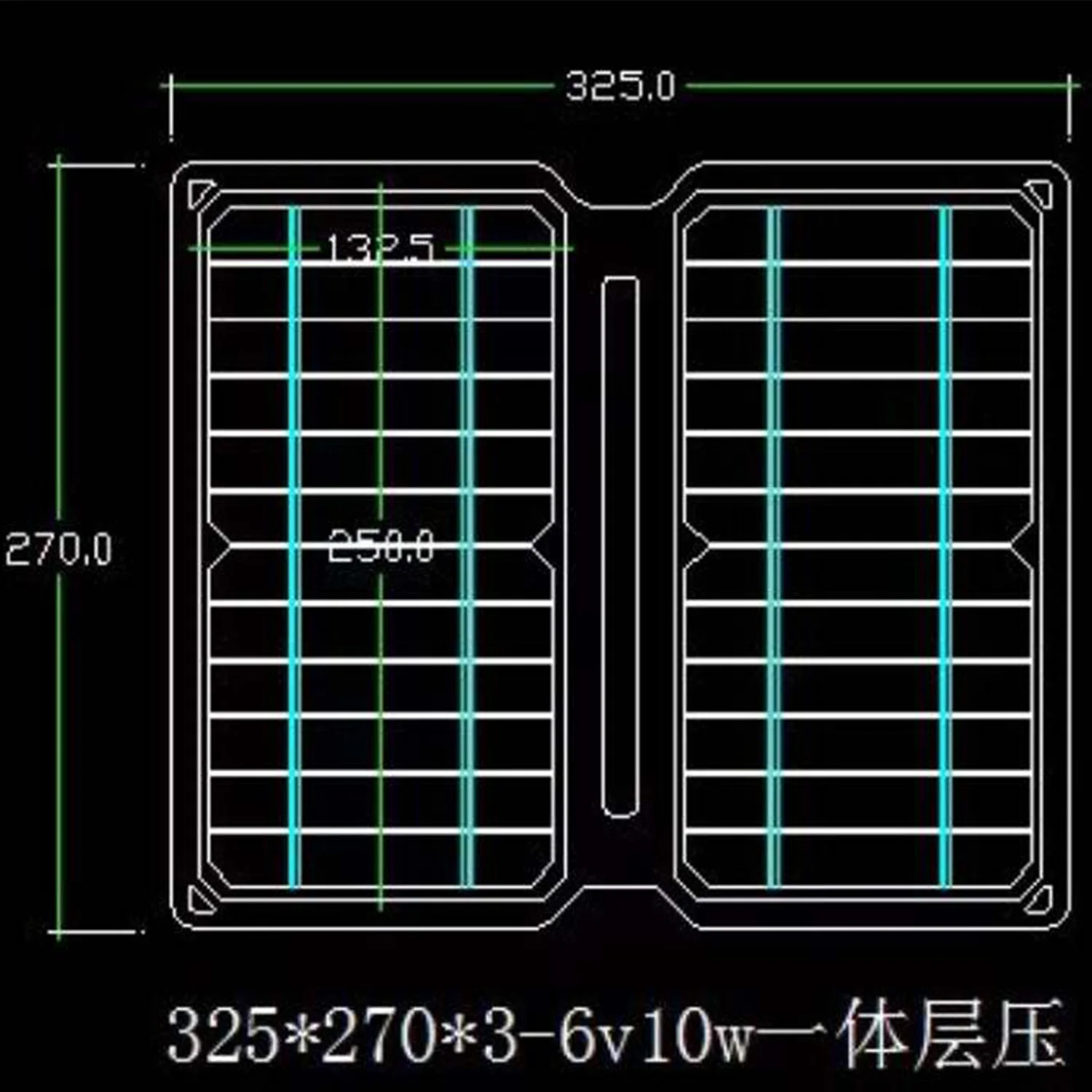 Folding Solar Charger 10w 5v 2.1a Usb Output Devices Portable Solar Panel for Mobile Phone