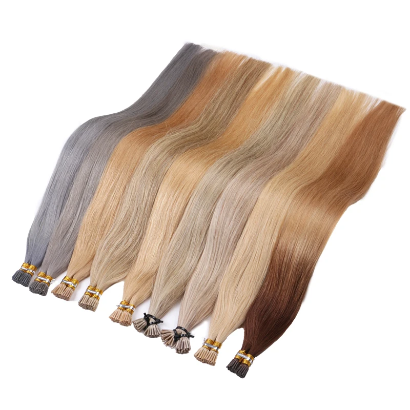 Factory Price High Quality 1g 2g stands i tip hair extensions human hair 24 inch piano Peruvian Russian salon quality rent hair