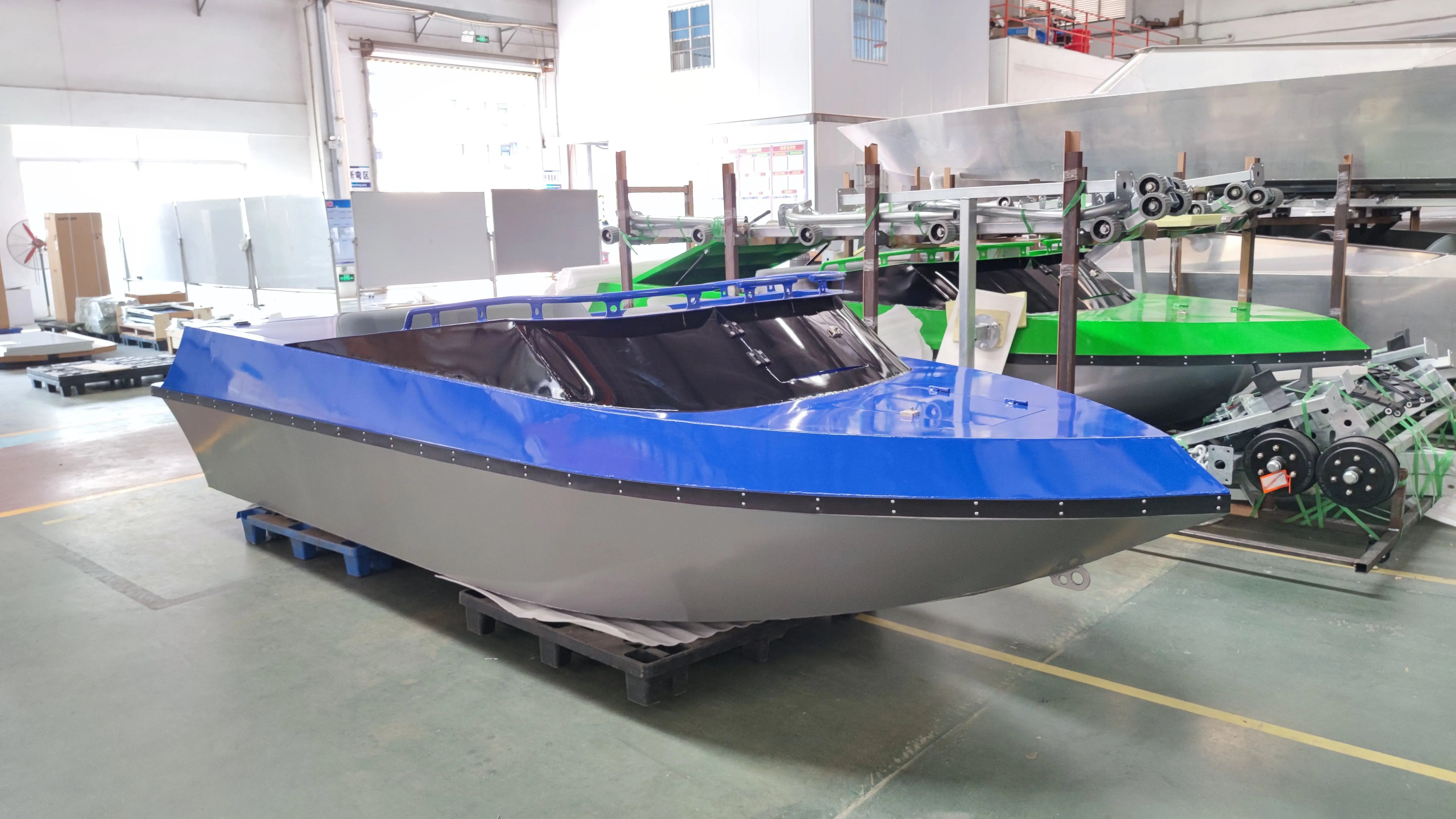 All Welded Aluminum Jet Drifting Racing Boat with UHMW-PE cover for Sale