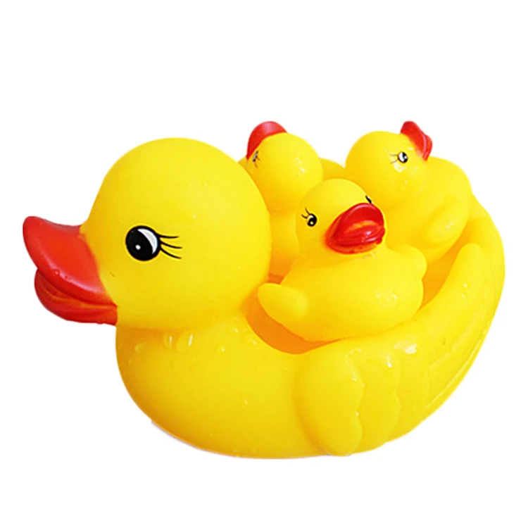 Детская игрушка для ванной и воды, утенок большого размера для матери и ребенка с резиновыми звеньями, плавающая игрушка-Утенок с животными