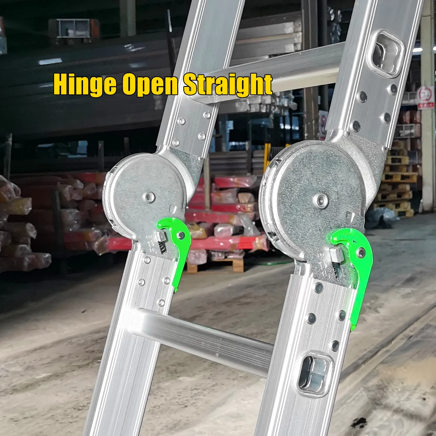 (Promotion) Foldable & Portable Aluminum Articulated Ladder 4*3 Steps 3.5m Length Stair Ladder