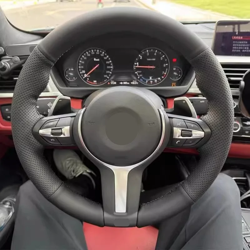 Factory Direct For BMW F10 F20 F30 M Sport Carbon Fiber Leather Steering Wheel Customized Sport Interior Steering Wheel