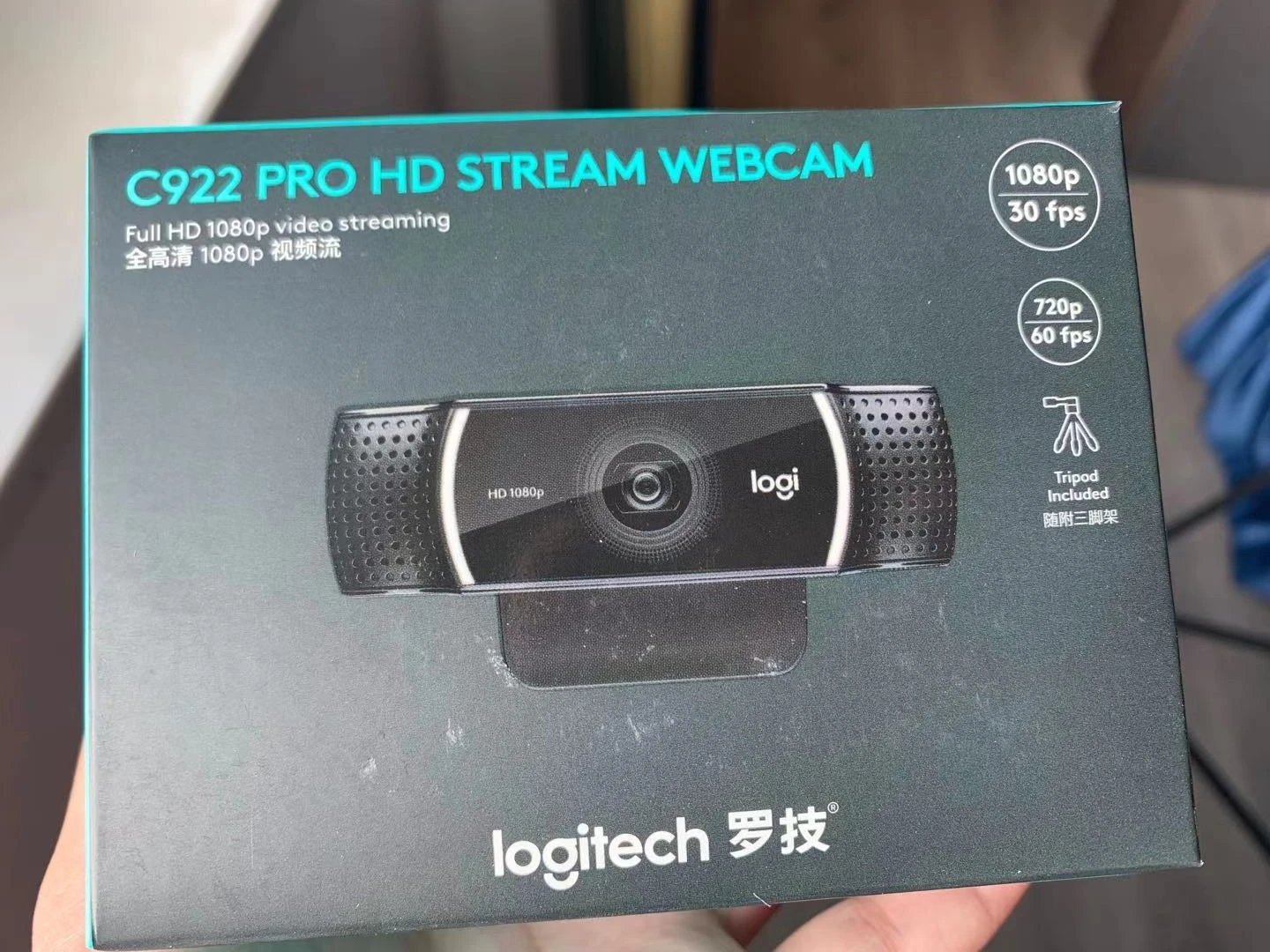  Веб-камера Logitech C922 Pro 1080P 30 кадров в секунду Full HD вебкамера для потоковой передачи видео c922 cam