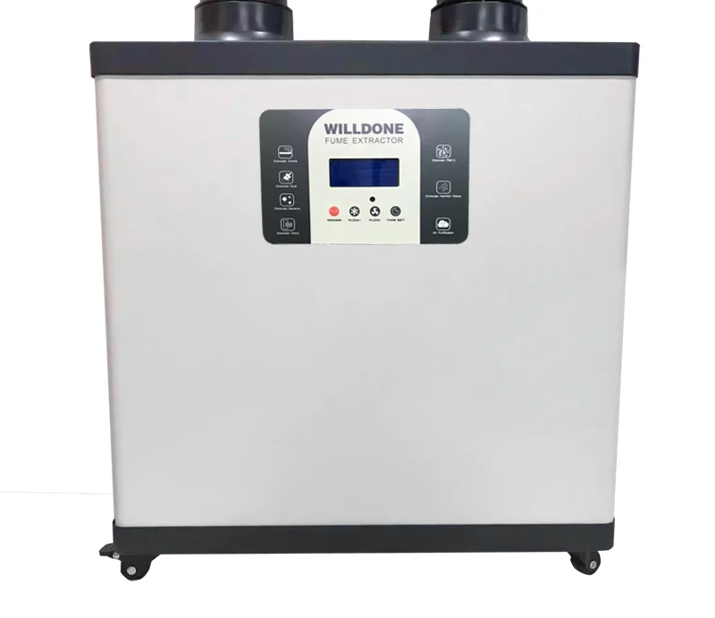 Portable Smoke And Dust Collector Fume Extractor For Machine Repairing Workshop Laser Dust Smoke Purifier