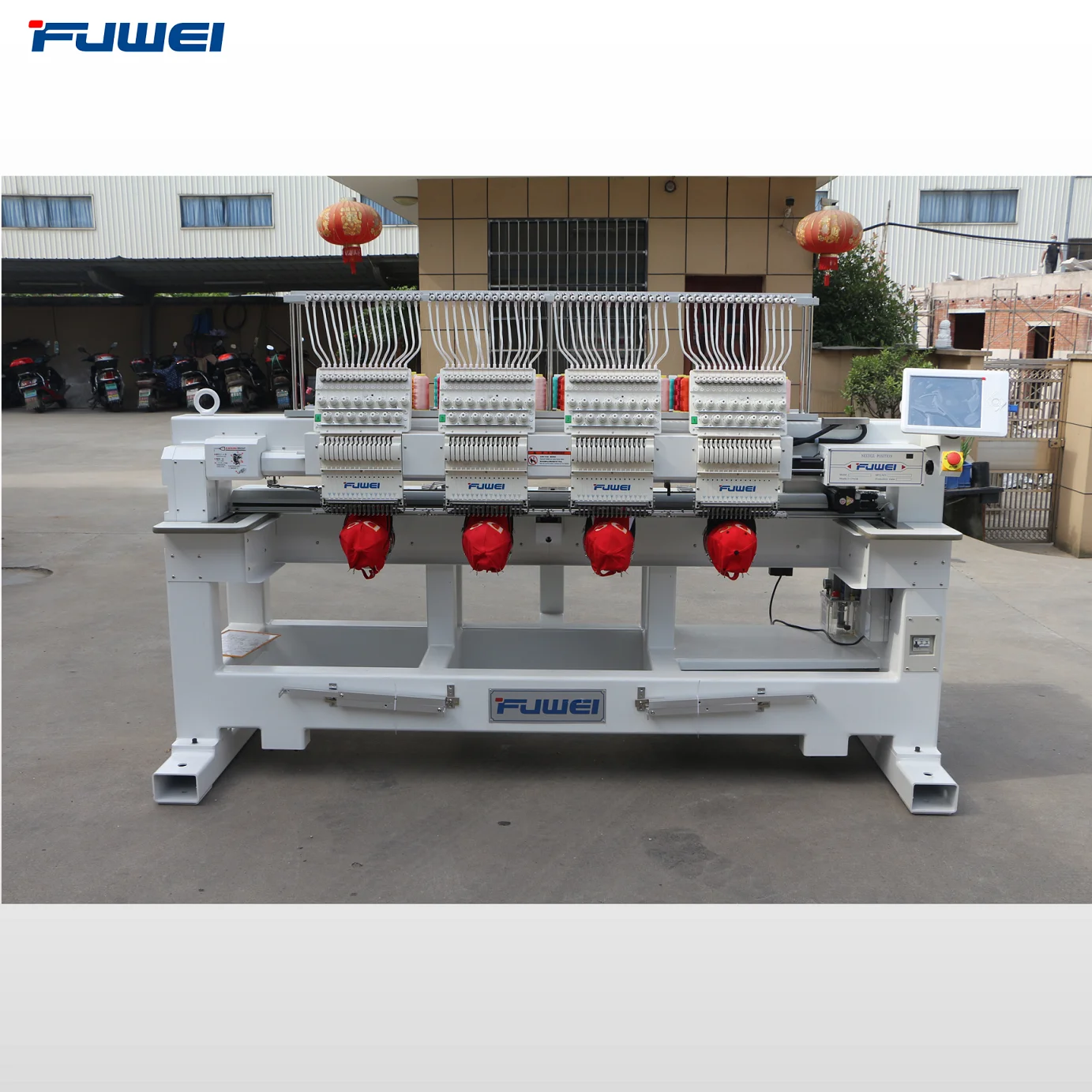 Fuwei computerized high speed  6 heads embroidery machine fuwei brand with good factory price