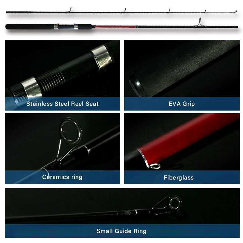 OEM/ODM 1.8-2.7M professional sea fishing rods Lure Killer Spinning Rods fishing rods For Reservoir Pond