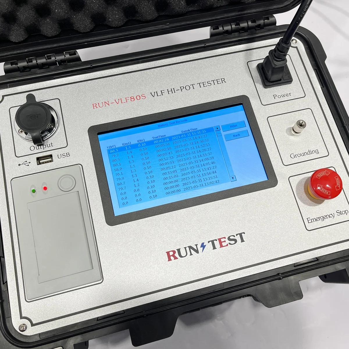 30KV 60KV 80 Kv Very Low Frequency Tester Vlf Hipot Tester 0.1Hz Vlf Hv Generator