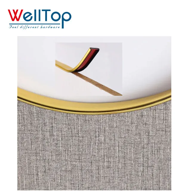 14.167 Wholesale 3M Furniture Decorative Plastic Strips Decorative Sofa Strip Trim Chrome Golden Silver PVC Edge Banding Tape