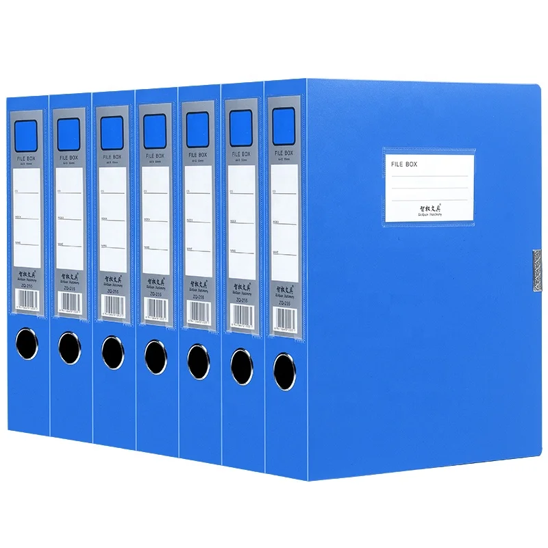 Wholesale File Box Collapsible File Folders Organizer Desk Document Box Expanding File plastic folder