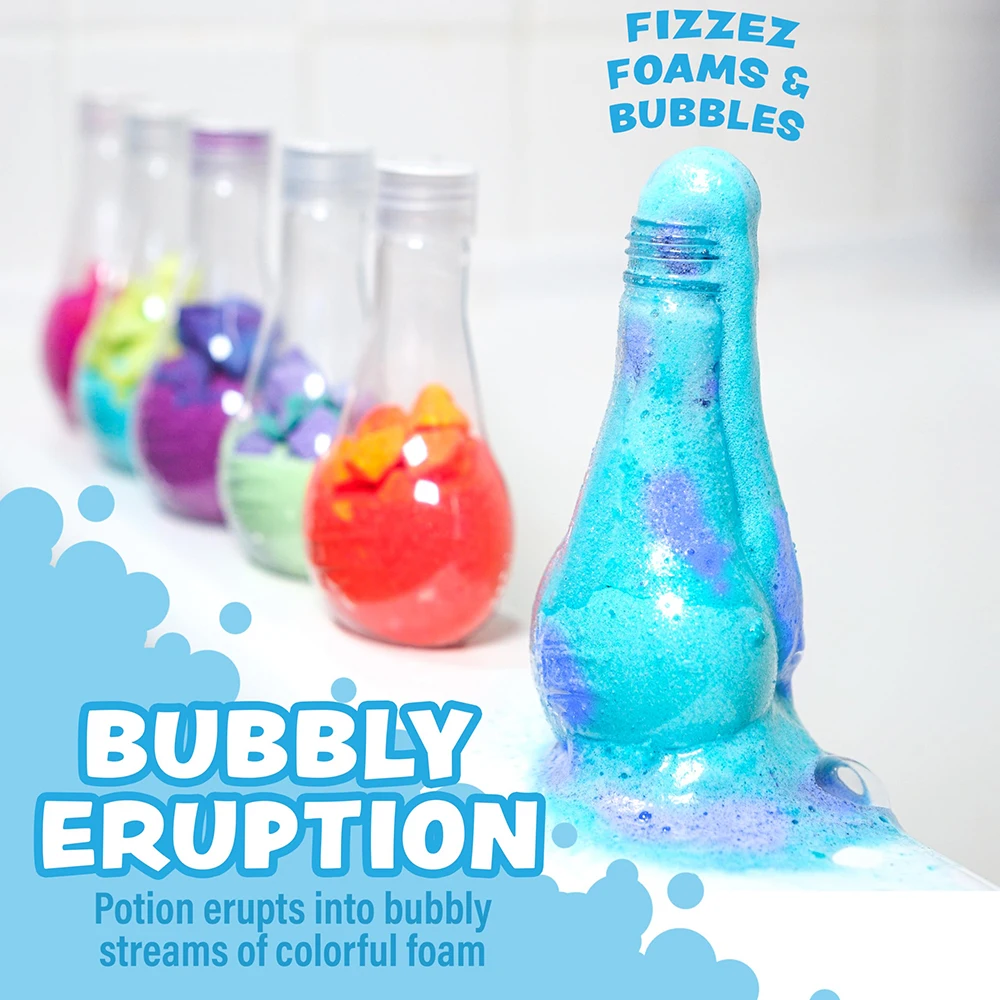 6 Pack Fizzy Bubble Bath Explosions Kids Colorful Burst Bubbles Bath Bomb