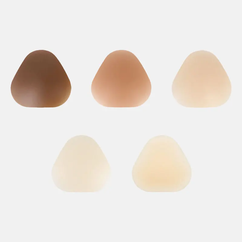 Women Waterproof Reusable Adhesive Breast Pasties Pad Silicone Bra Triangle Nipple Cover