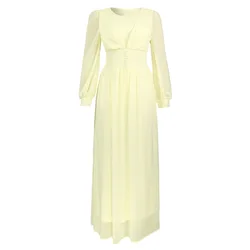 Abaya Wholesale Muslim Clothing Turkey Solid Islamic Long Wearing Belt Nida Dress Women Dubai Abaya