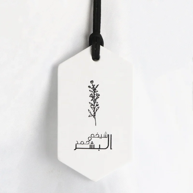 Wholesale Customization Printed Ceramic Plaster Air Freshener Stone Car Aroma Diffuser Wardrobe Fragrance Tablet