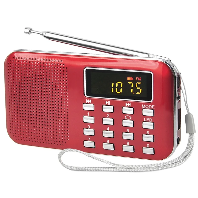 
 L218 мини портативный светодиодный стерео FM-радио динамик USB TF карта MP3 музыкальный плеер 50 мм Внутренний Магнитный  