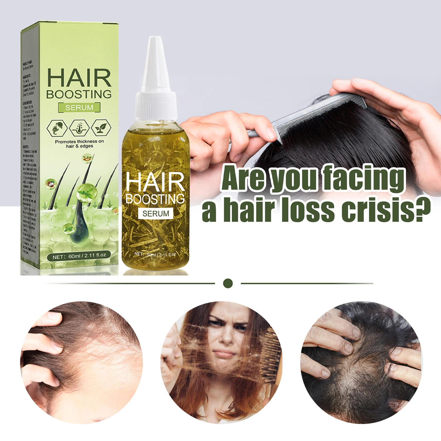 Nourishes Smooth/Moisturize Prevent Hair Loss Repair Dry/Curly Hair Natural Ingredient Hair Oil Ginger Men Women Hair Treatment