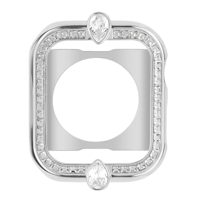 for Apple Watch Case 44MM, Bling Cases with Luxury Large Square Crystal Diamond, case for Apple Watch Protective Cover for Apple