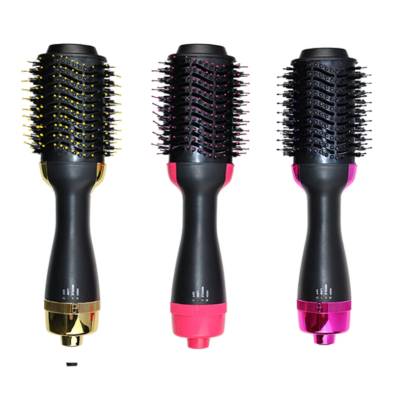 Factory Direct One Step Electric Detangling Hair Brush Styler Hair Dryer Volumizer 3 In 1 Negative Ion Hair Straightening Brush