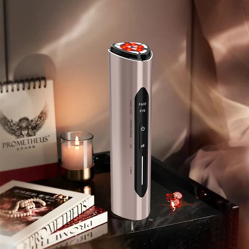 Home Use Facial Skin Lifing 6 in 1 Portable Face Lift Massager Led Photon Therapy Beauty Device Firming EMS Rf Beauty Device