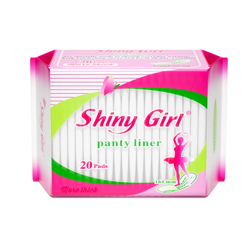 Herbal Oxygen Panty Liners Wingless Shape Breathable Feature Organic Sanitary Pad Napkin for Women Lady herbal panty liner
