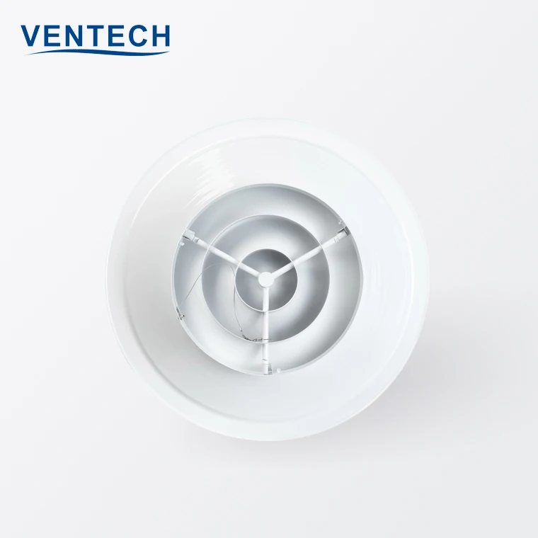 air conditioning ceiling diffusers aluminum round ventilation diffuser return round air louver diffuser