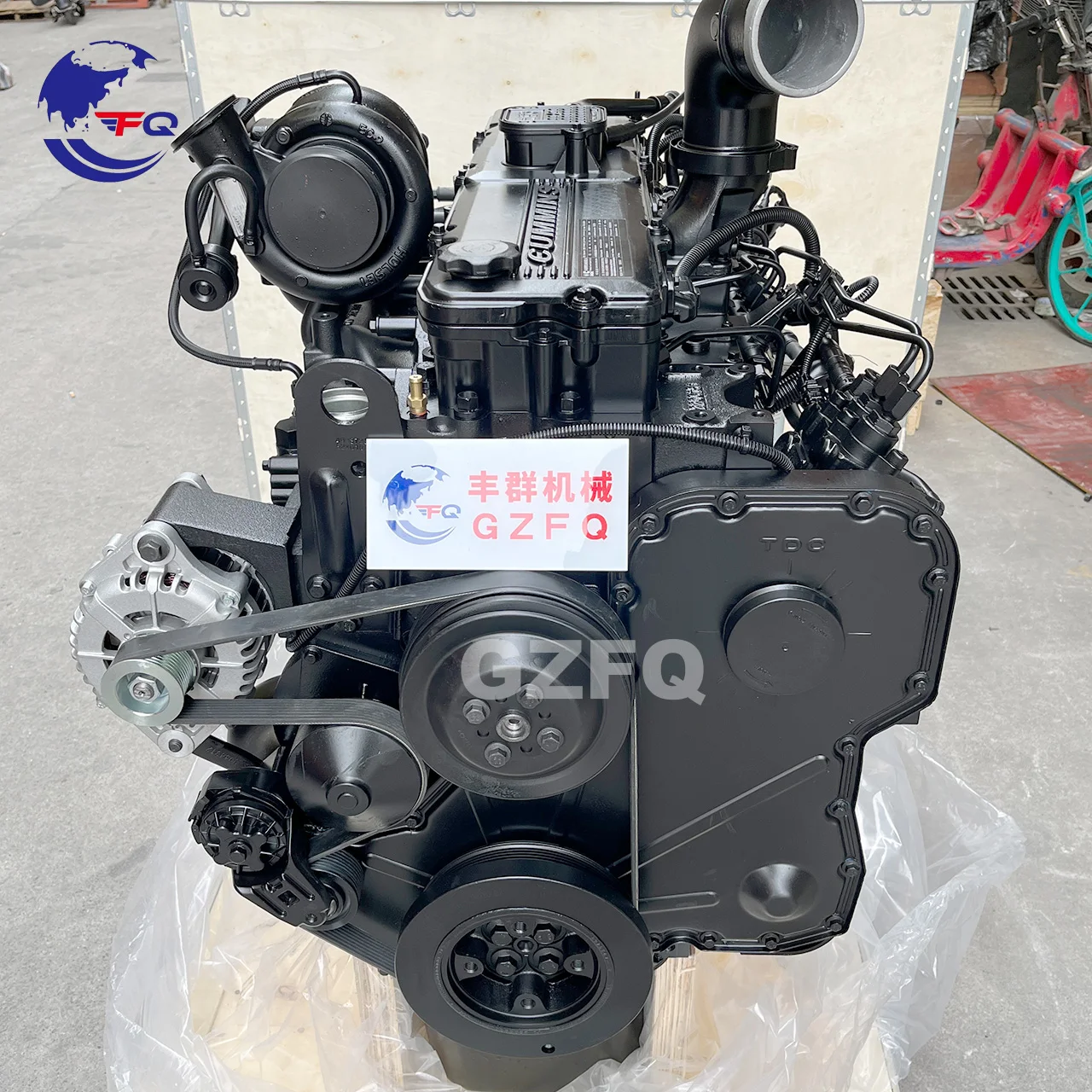Оригинальный новый полный дизельный двигатель для экскаватора Cummins QSC8.3 в сборе двигателя