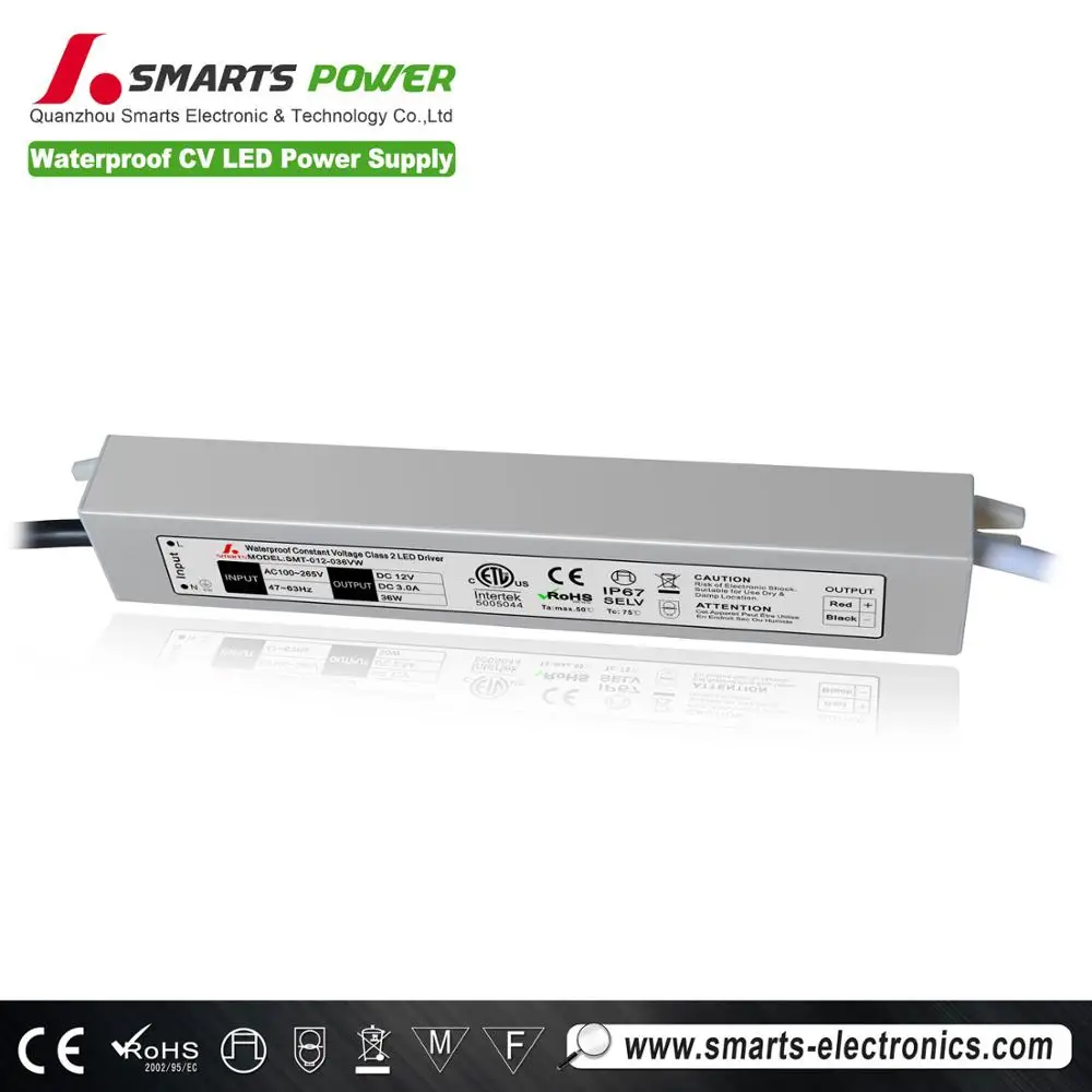 12v 3a 36w constant voltage waterproof LED driver power supply for LED display