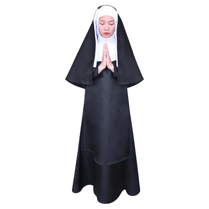 Одежда монахини, церковный носимый женский косплей костюм тоги сестры