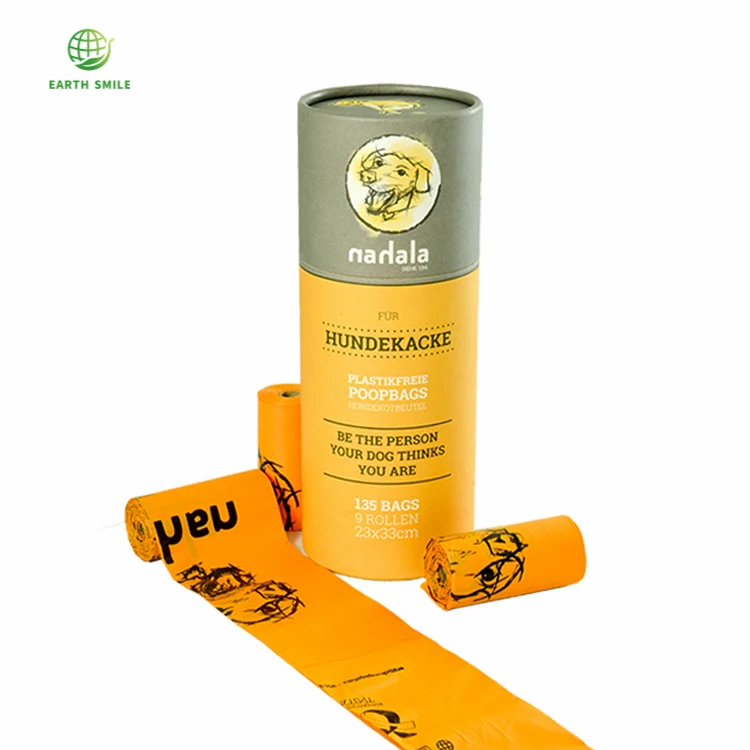 
AS-4736/ASTM D6400/EN13432 Eco Friendly Corn Starch Dog Poop Bags Biodegradable Plastic Bag Dog 