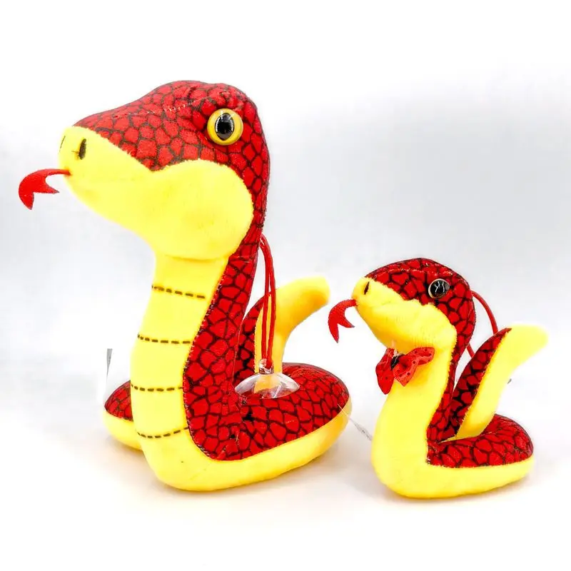 Factory Wholesale 12CM 19CM Stuffed Animals snake Toys Promotional Plush Toys Cobra