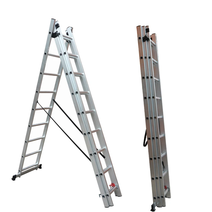 Multipurpose Ladder EN 131 Aluminium Material 12.5 Ft Step Ladders with 150Kg  max load