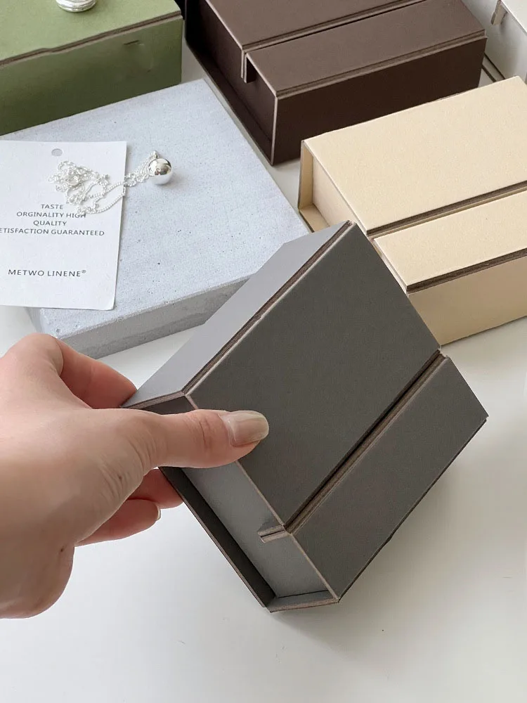 New Design Gift Packing Box Ring Necklace Logo Custom Jewelry Organizer Luxury Jewelry Packaging Box