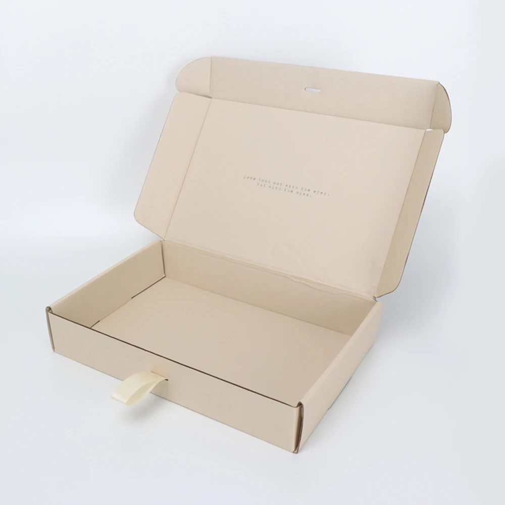 custom logo black custom corrugated mailer shipping carton postal packaging boxes with logo