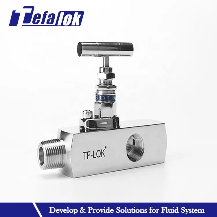 Male Thread 1/2 NPT Bar Stock Gauge Root Needle Valve Instrument Plug Head Needle Gauge Valves