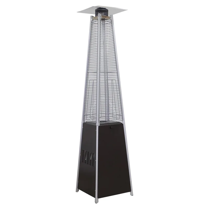 pyramid patio heater  glass tube LPG natural gas patio heater  flame patio heater