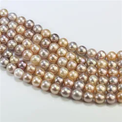 11-12mm genuine freshwater semi round shape pearl natural pearl for making jewelry