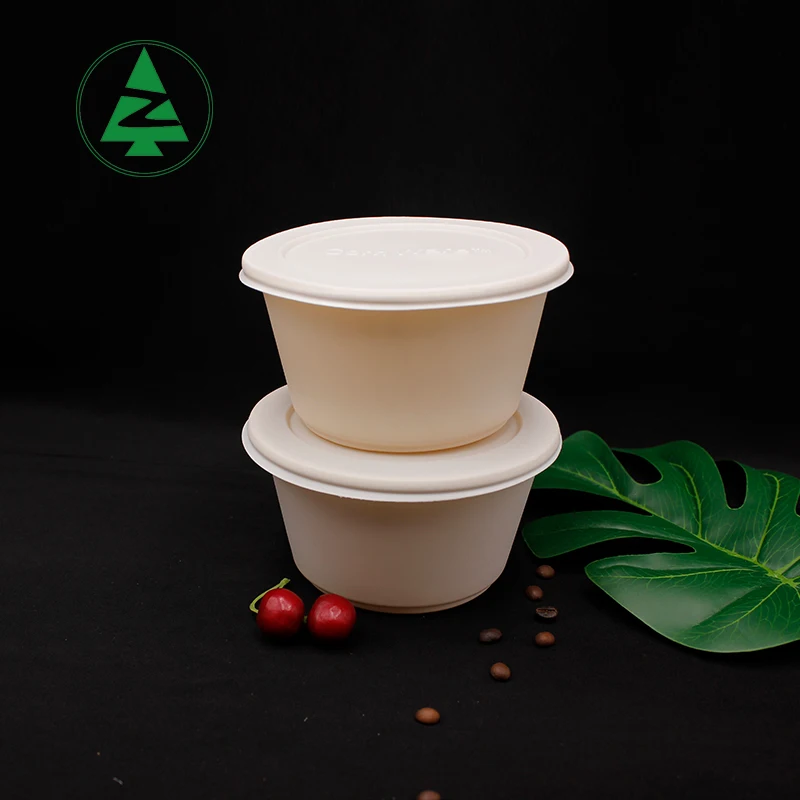 Competitive price wholesale customized size Eco-friendly  biodegradable  food container corn starch  bowls