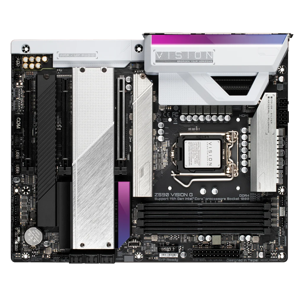 Spot Z590 VISION G desktop computer gaming motherboard ddr4 Z590 VISION G Snow Eagle computer motherboard