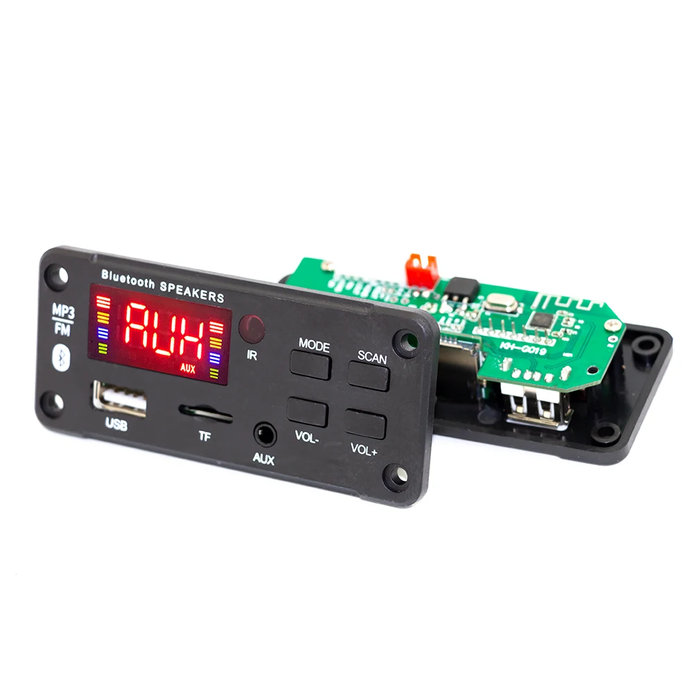 Digital Audio Player USB SD FM AUX Music Wireless MP3 Big Color LED Decoder Board Module