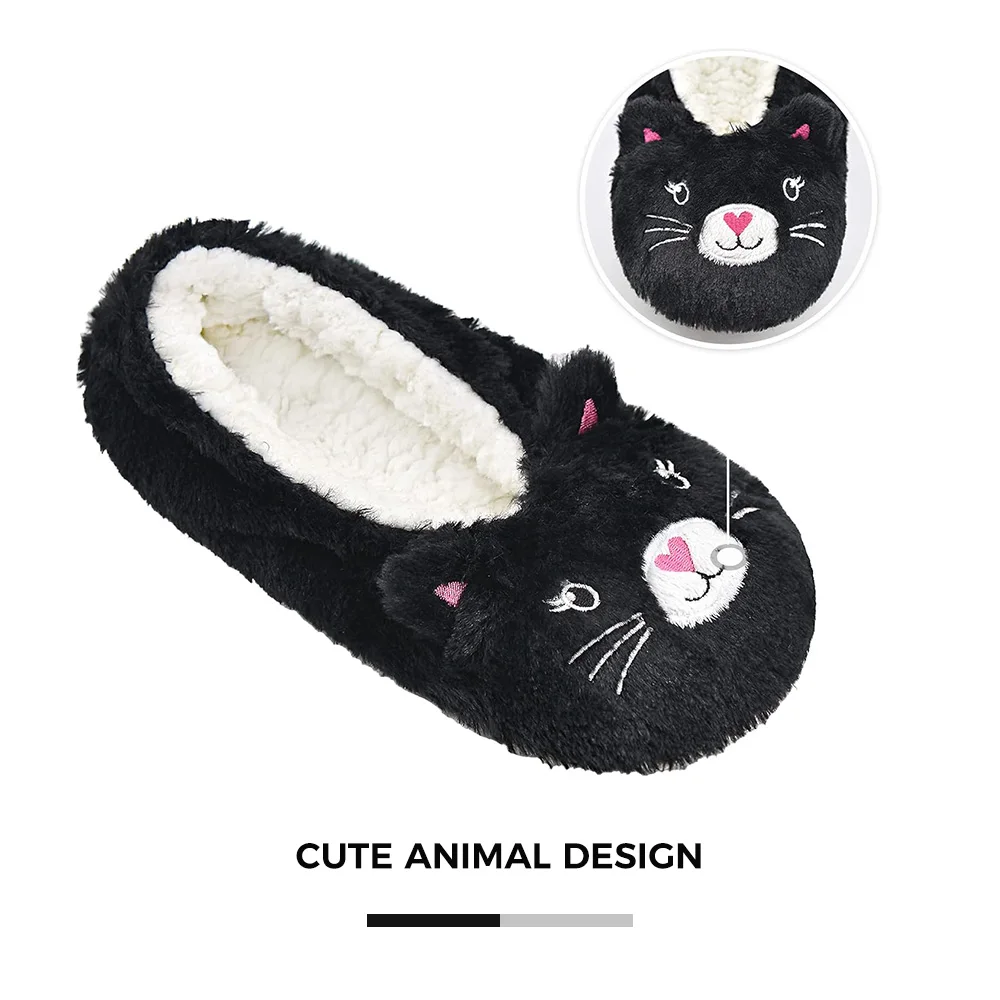 Womens Unique Gifts Lightweight Cozy Warm Cute Animal Slipper Socks with Grippers Anti-Skid Soles Fuzzy House Slippers Socks